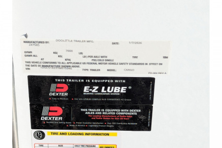 New 2026 Doolittle Trailer MFG 7x16 Cargo / Enclosed Trailer