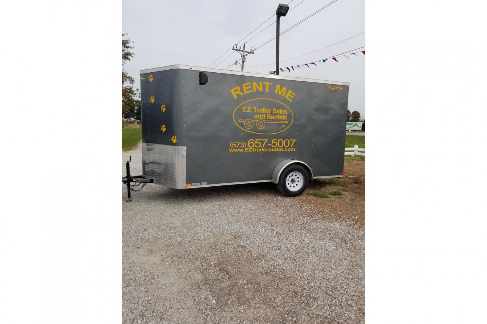 Used 2019 Doolittle Trailer MFG 6x12 Cargo / Enclosed Trailer
