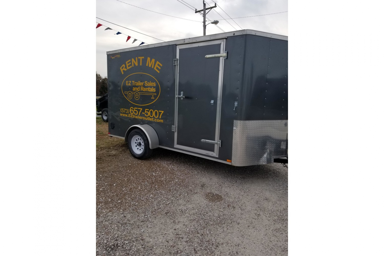 Used 2019 Doolittle Trailer MFG 6x12 Cargo / Enclosed Trailer