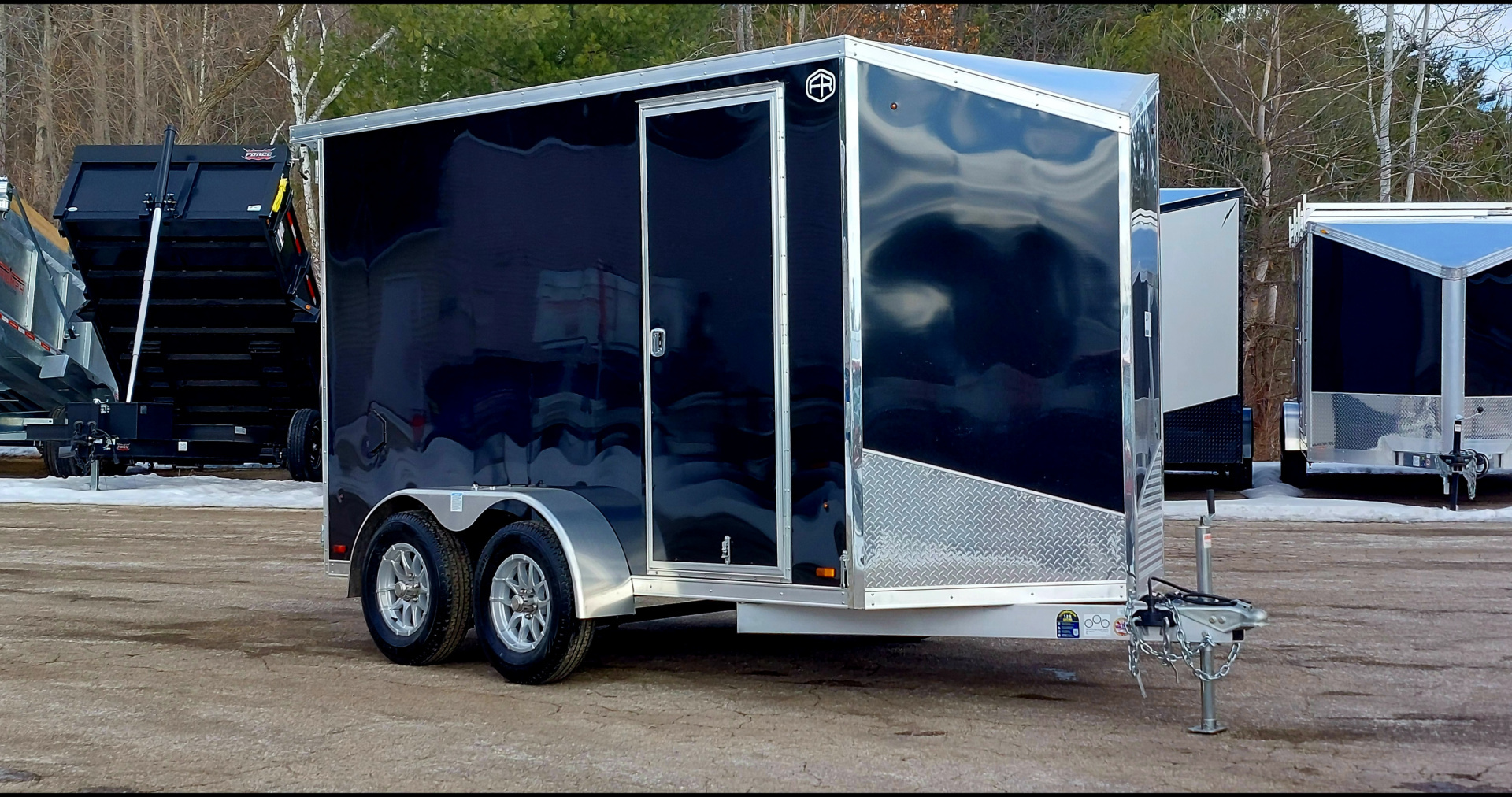 New 6 X 12 TANDEM AXLE ALL ALUMINUM CARGO ENCLOSED 3500# AXLES AMERA-LITE BY FOREST RIVER