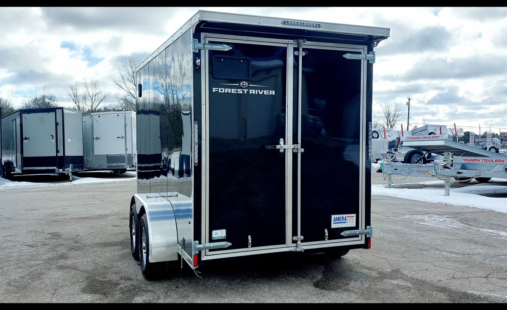 New 6 X 12 TANDEM AXLE ALL ALUMINUM CARGO ENCLOSED 3500# AXLES AMERA-LITE BY FOREST RIVER