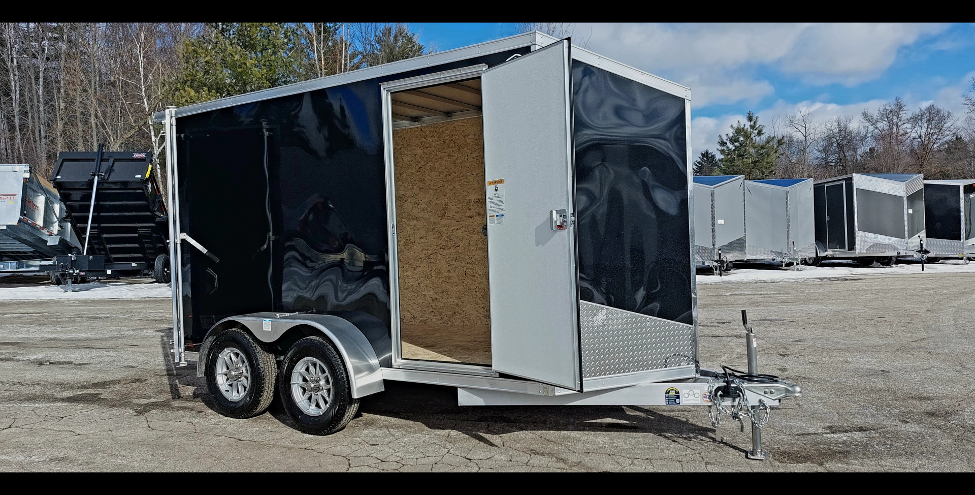 New 6 X 12 TANDEM AXLE ALL ALUMINUM CARGO ENCLOSED 3500# AXLES AMERA-LITE BY FOREST RIVER