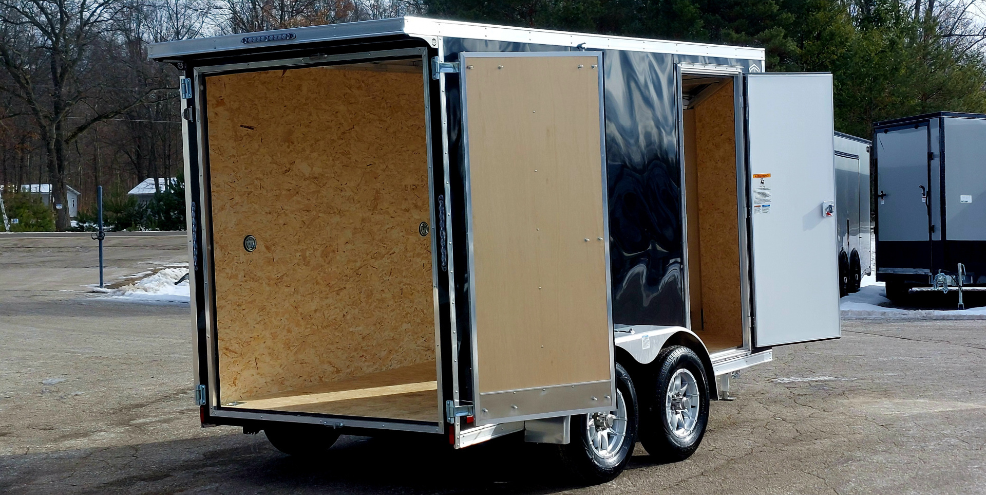 New 6 X 12 TANDEM AXLE ALL ALUMINUM CARGO ENCLOSED 3500# AXLES AMERA-LITE BY FOREST RIVER