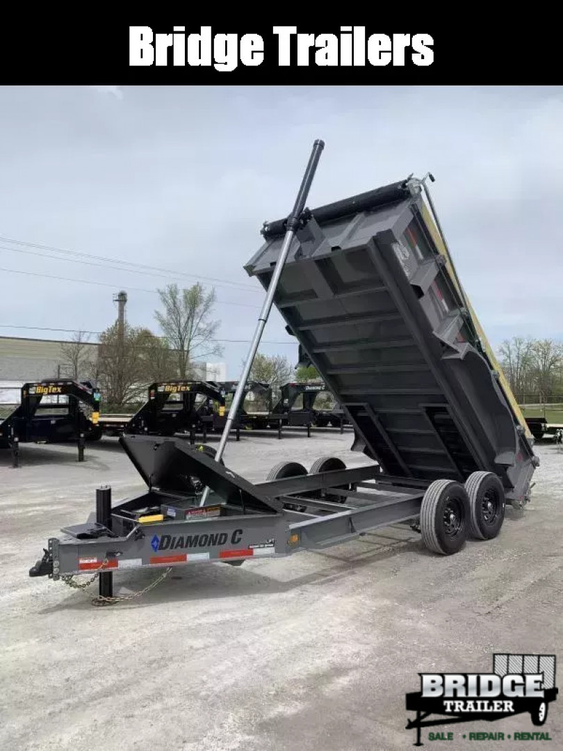 New 2026 Diamond C Trailers LPT207L14X82 (82" X 14') 14.9K Telescopic (Pacesetter Pkg) Dump Trailer