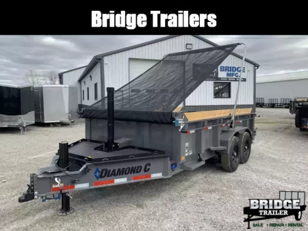 New 2026 Diamond C Trailers LPT207L14X82 (82" X 14') 14.9K Telescopic (Pacesetter Pkg) Dump Trailer