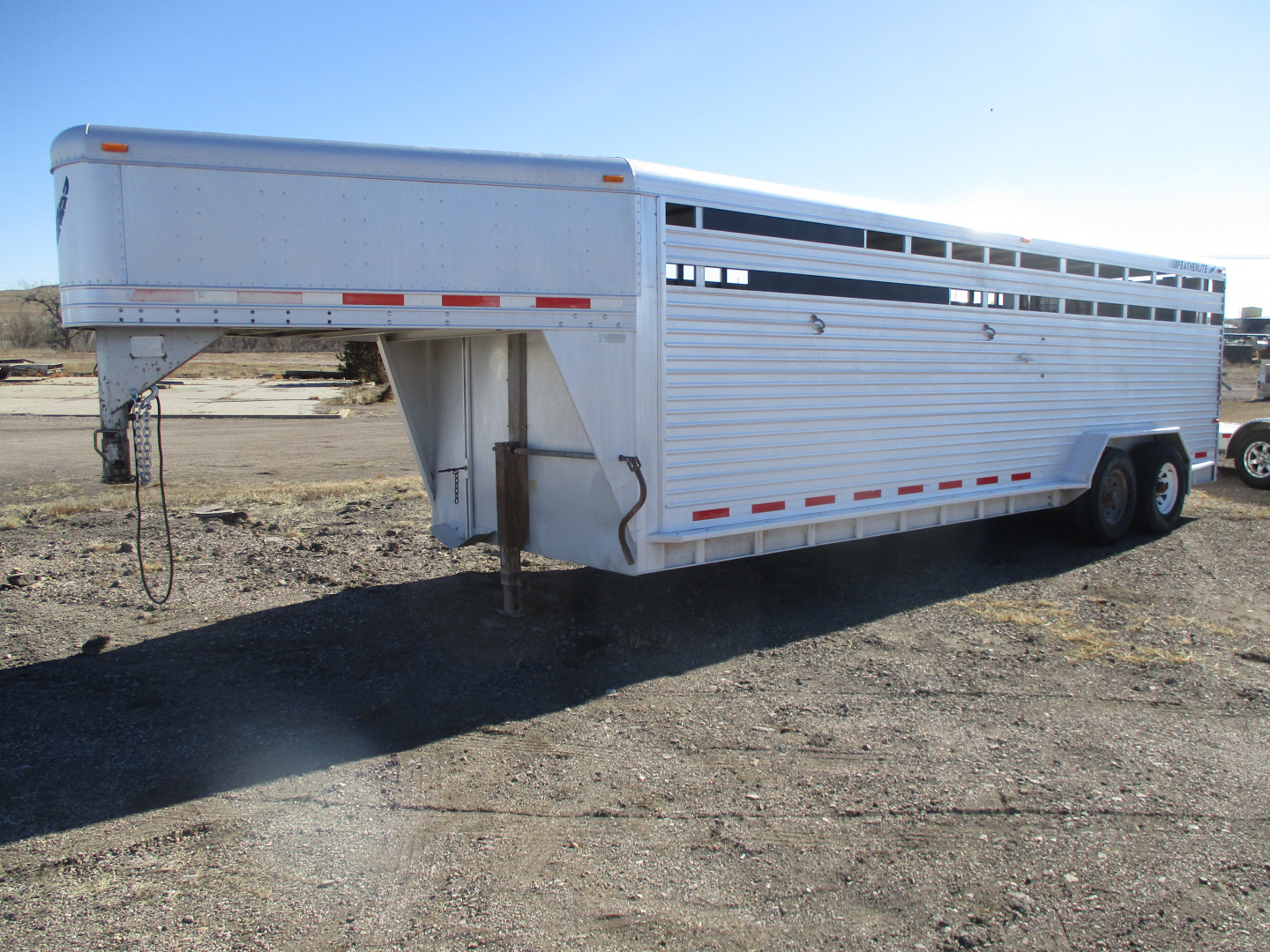 Used 2001 Featherlite Trailers Stock Stock / Stock Combo Trailer 7 X 24