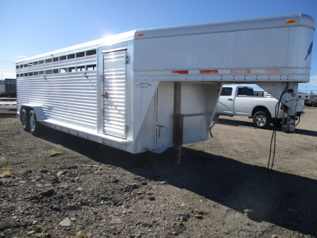 Used 2001 Featherlite Trailers Stock Stock / Stock Combo Trailer 7 X 24