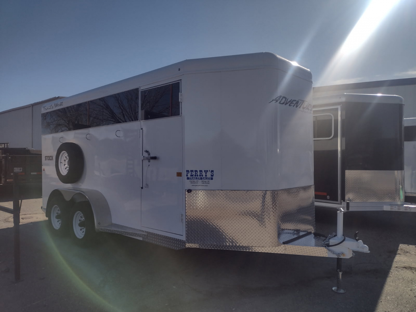 New 2026 Trails West Adventure 17' Stock Trailer