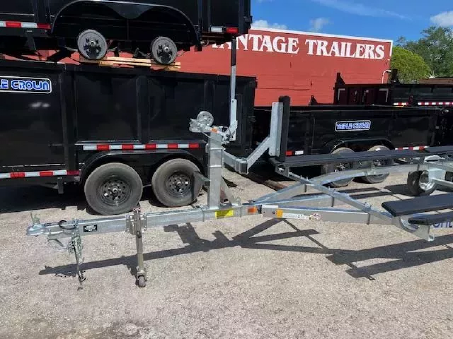 New 2026 Continental Trailers CTP2022 GALVANIZED PONTOON TRAILER Boat Trailer