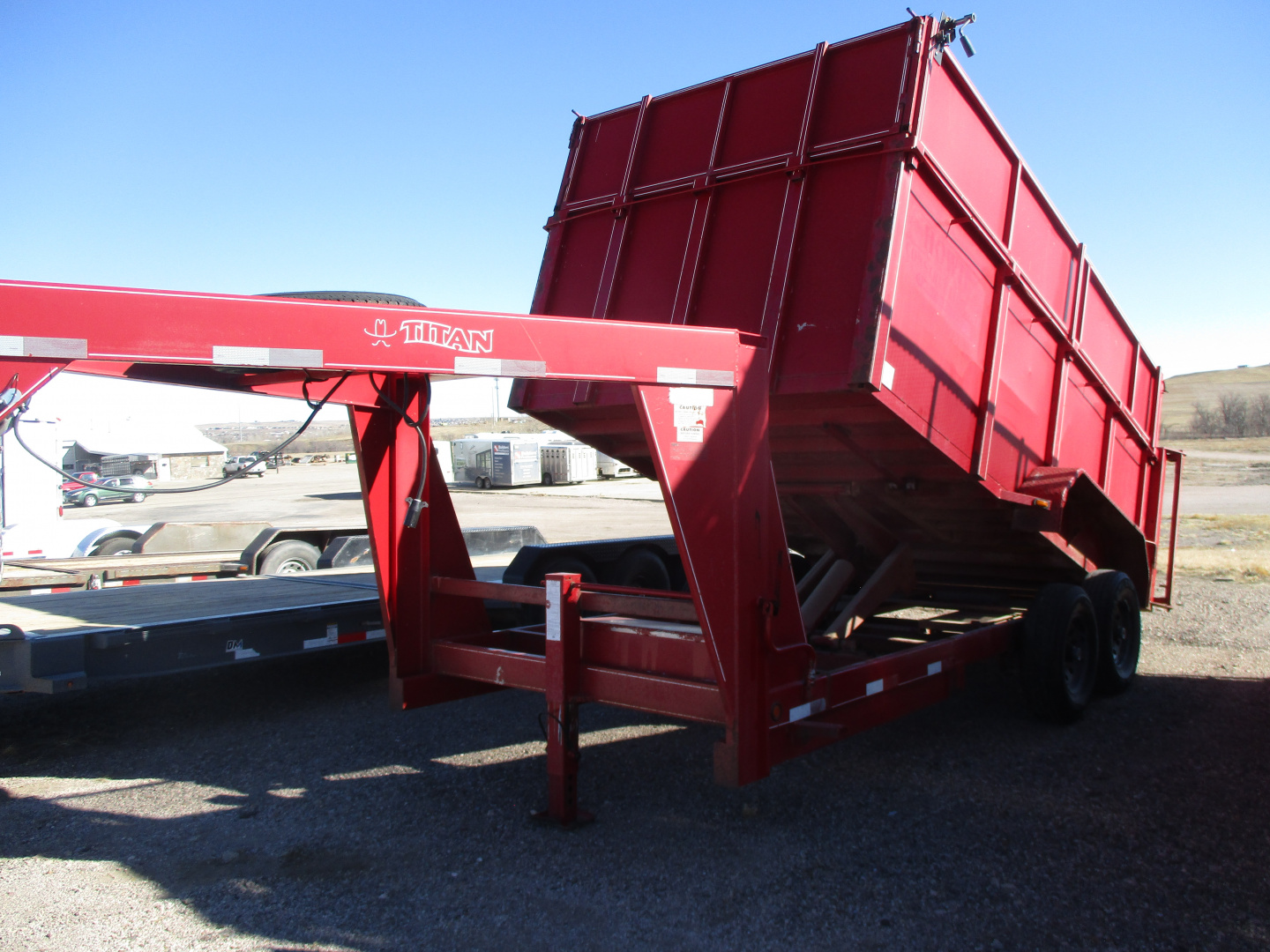 Used 2008 Titan Trailer Dump Dump Trailer 82 X 14