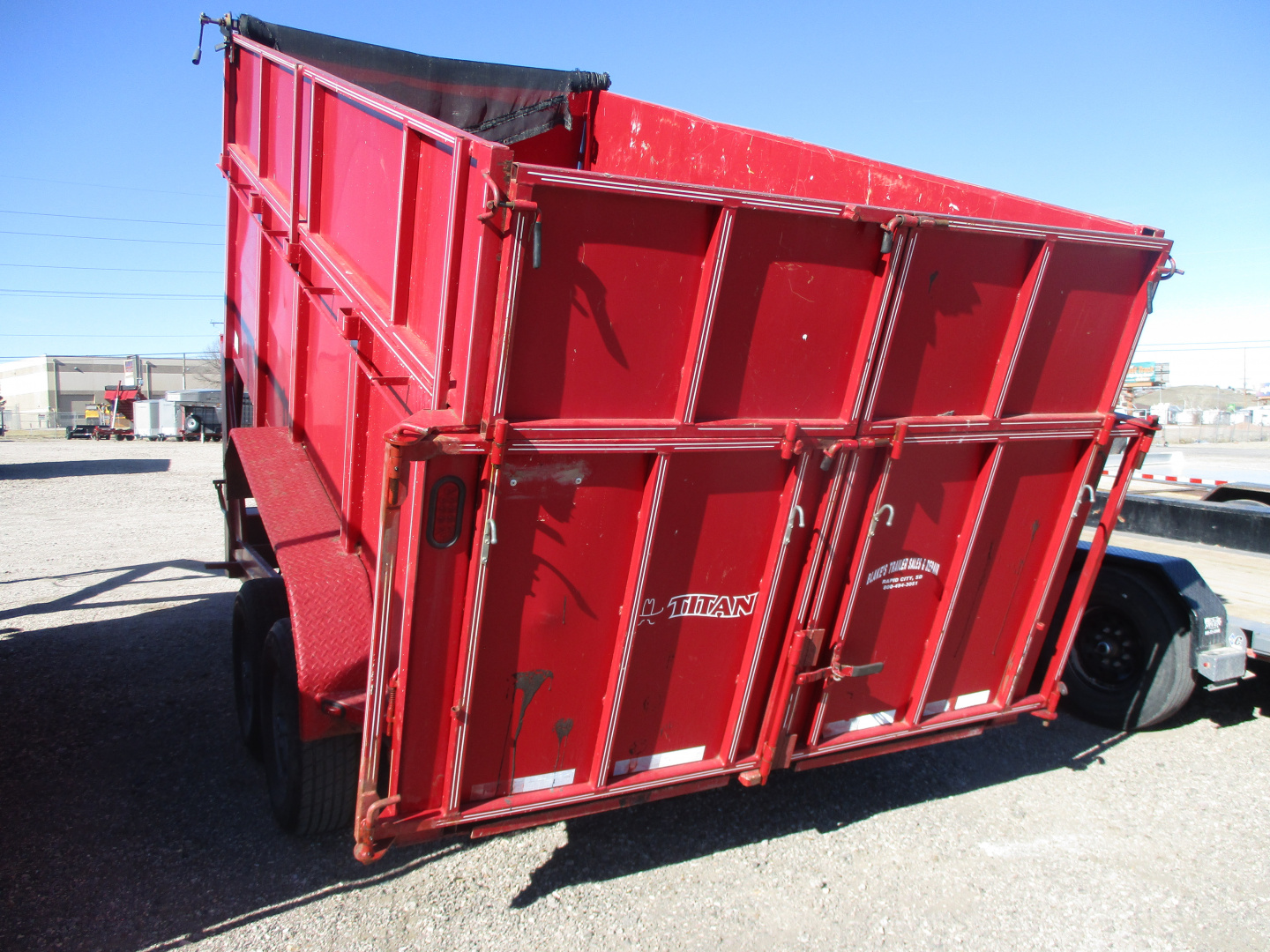 Used 2008 Titan Trailer Dump Dump Trailer 82 X 14