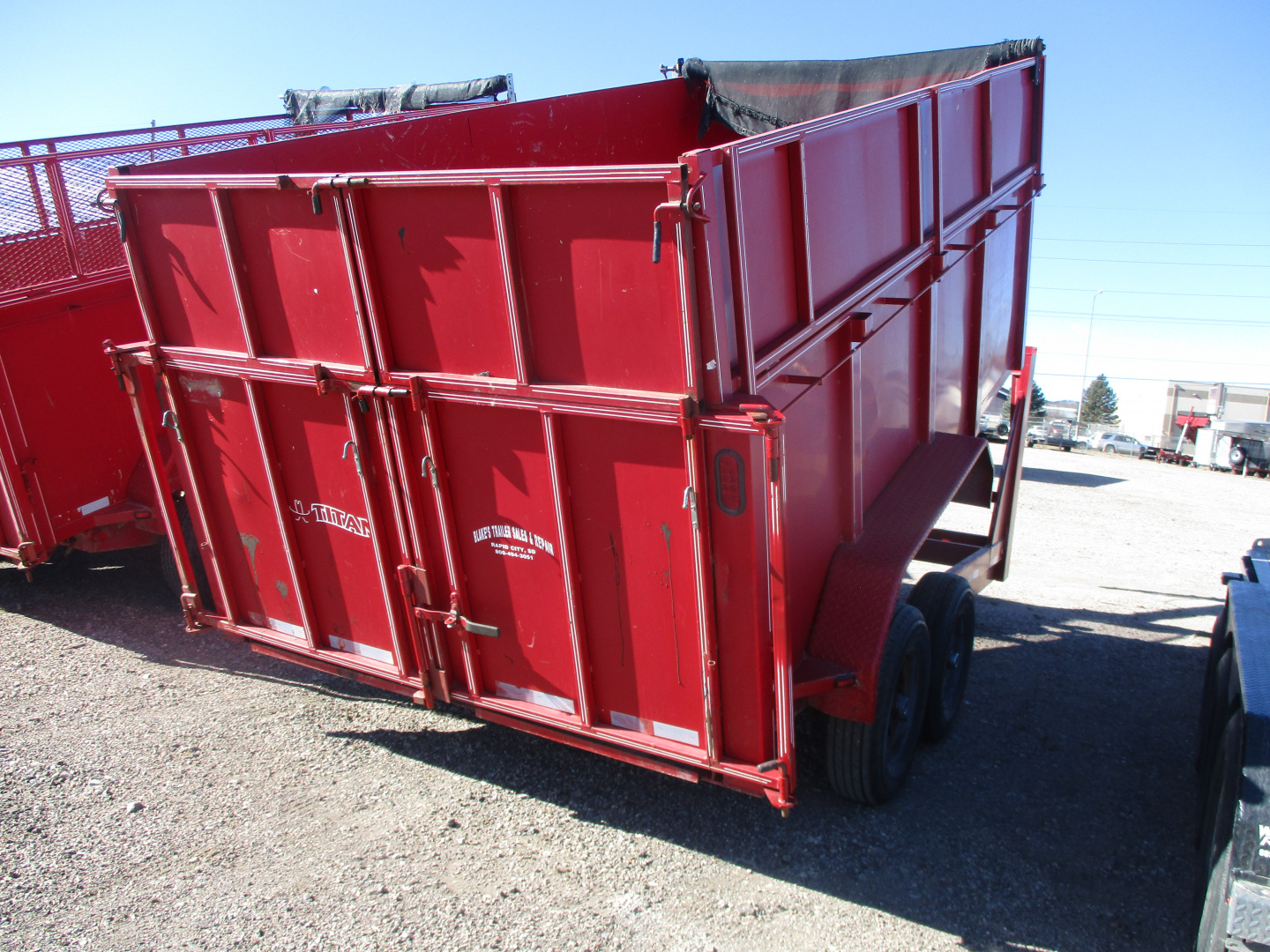 Used 2008 Titan Trailer Dump Dump Trailer 82 X 14