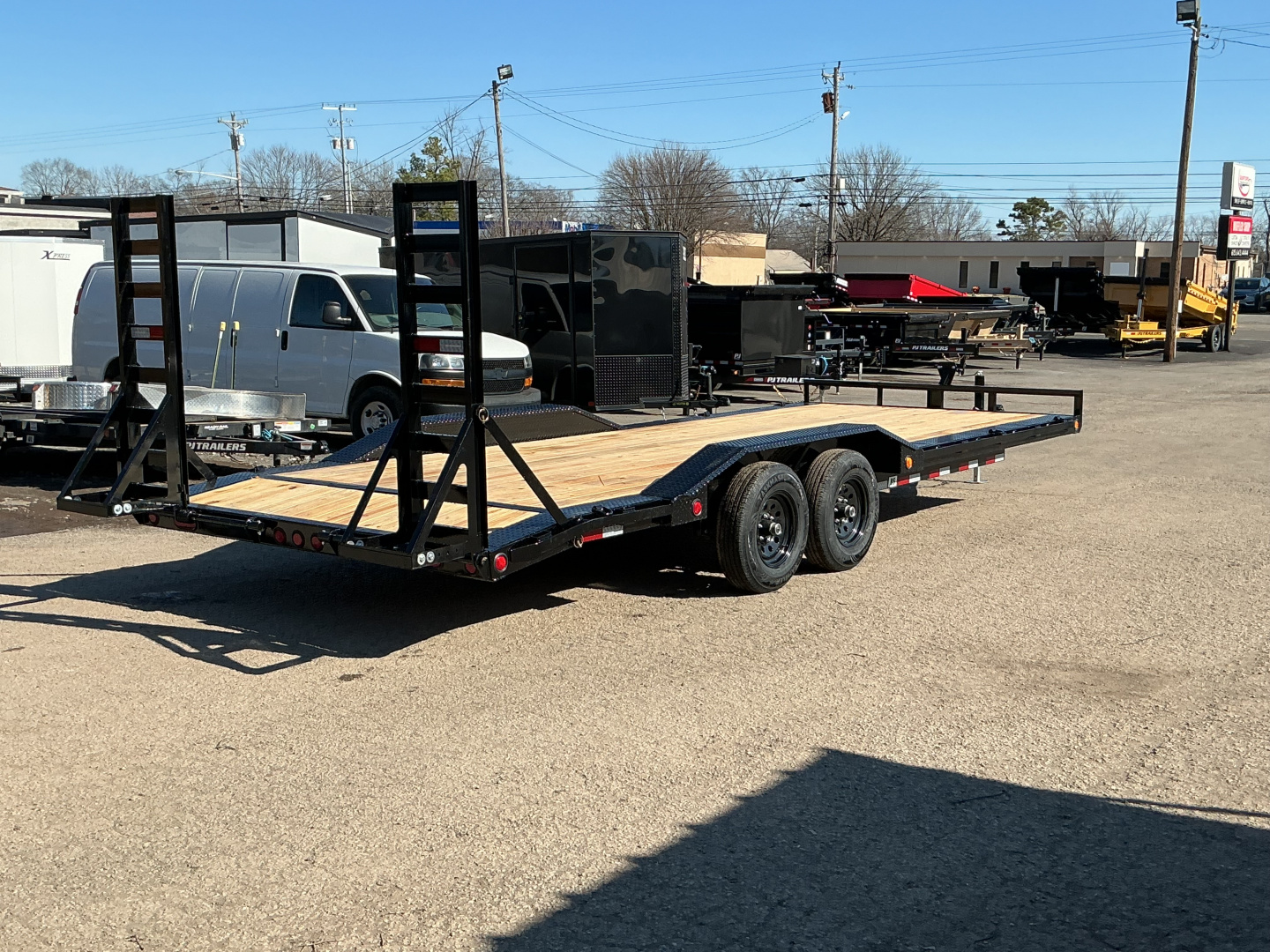 New 2026 PJ Trailers 102" x 22' - 5" Channel Buggy Hauler (B5) - 10K GVWR Car / Racing Trailer