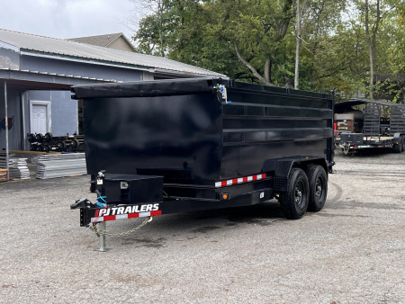 New 2026 PJ Trailers 83" x 14' (D7) Quest Series 14K - 4' Sides Dump Trailer