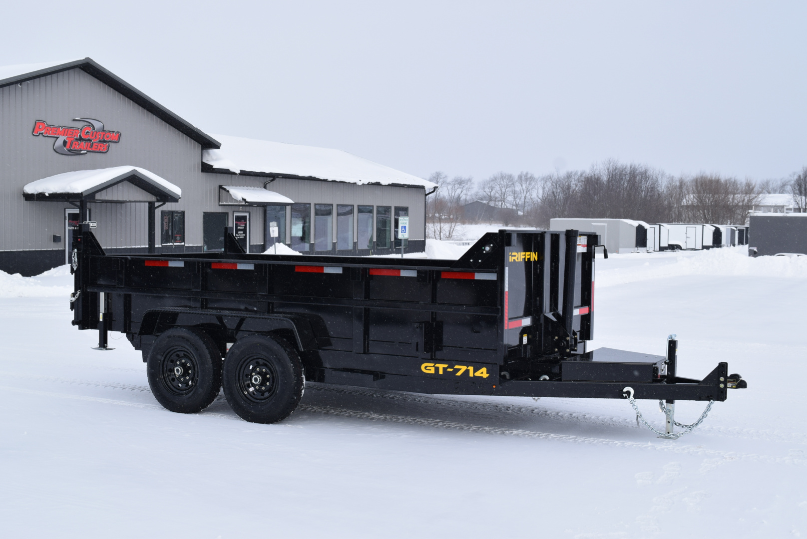 New GRIFFIN 7x14 14K DUMP TRAILER w/ TELESCOPING CYLINDER