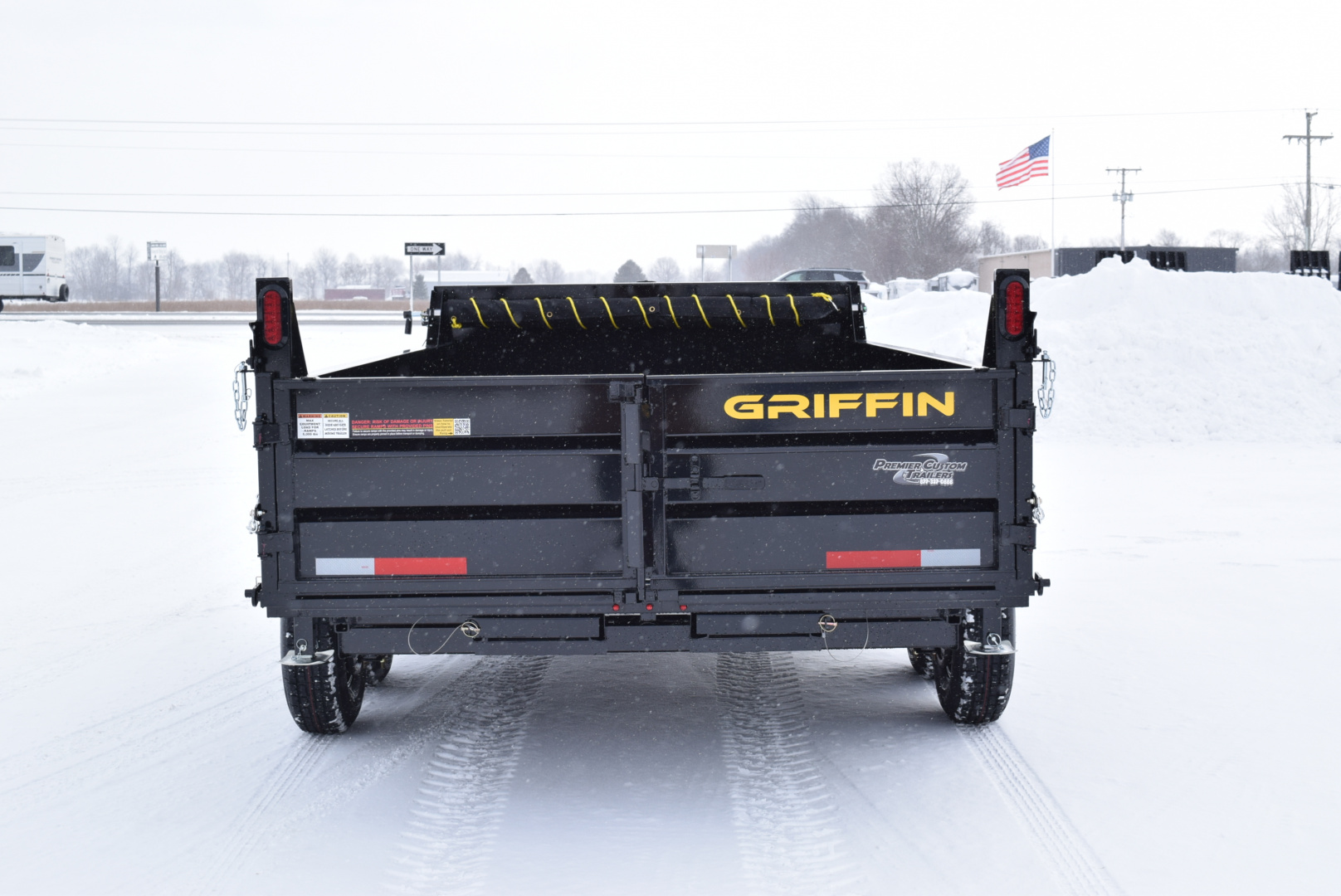 New GRIFFIN 7x14 14K DUMP TRAILER w/ TELESCOPING CYLINDER