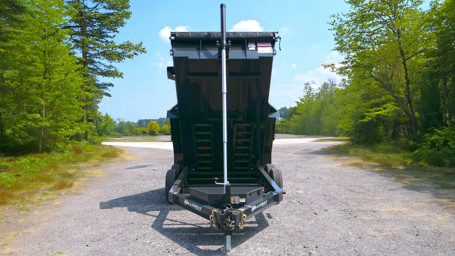 New 2026 Hillcrest Deep Charcoal 6'x12' 10k Standard Dump Trailer