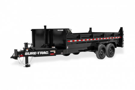 New 2026 Sure-Trac 7X16 PRO SERIES DUMP 17.6K GVWR Dump Trailer