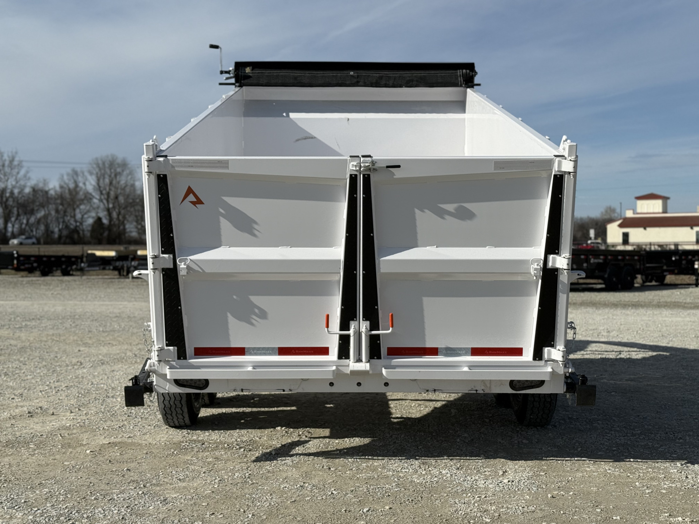 New 2026 RawMaxx LPX TELESCOPIC 83X14X44 HIGH SIDE W/HYDRAULIC JACKS 16K GVWR GOOSENECK Dump Trailer