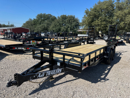 New 2026 A & V - 83  X 20' Pipe Top Equipment Trailer - 14K GVWR