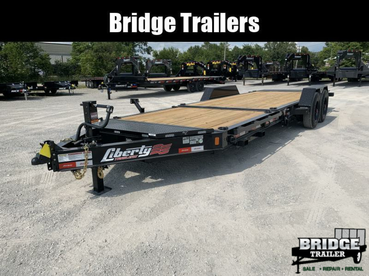 New 2026 Liberty LT16K83X22SPB8WF (83" X 22') 17.5K Partial Tilt Equipment Trailer