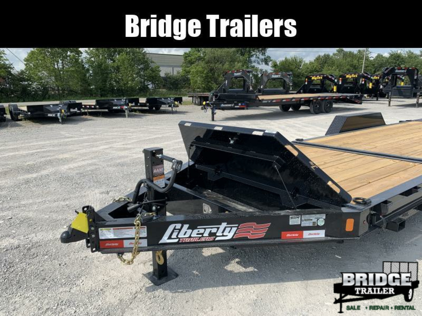 New 2026 Liberty LT16K83X22SPB8WF (83" X 22') 17.5K Partial Tilt Equipment Trailer