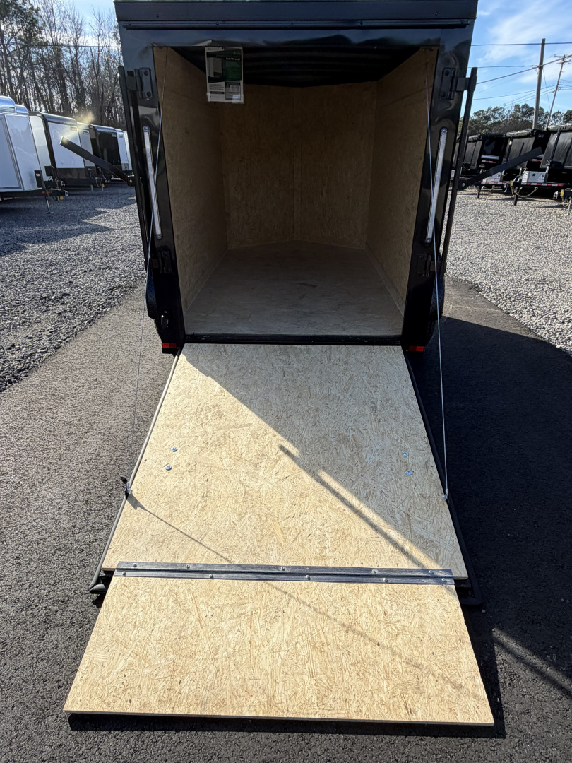 New 2026 Spartan 5X8 Pro-Series Enclosed Trailer, Side Door Barlock, Blackout Polycor, Stabledeck