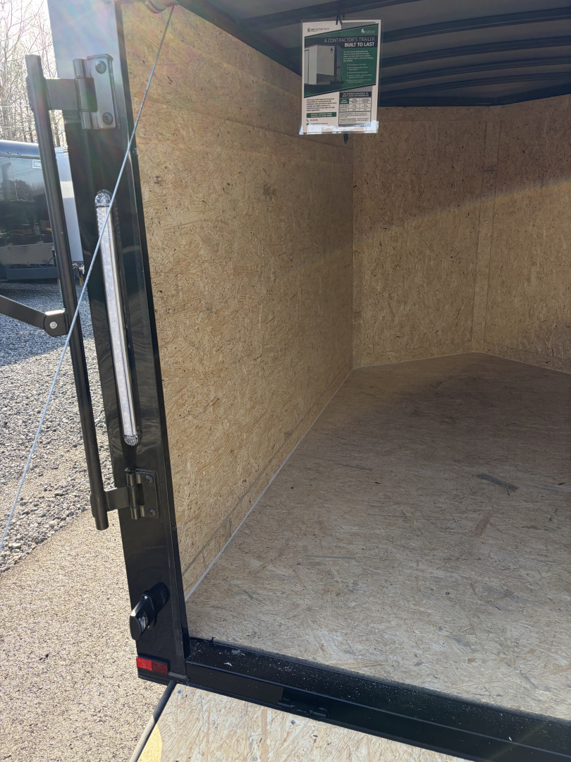 New 2026 Spartan 5X8 Pro-Series Enclosed Trailer, Side Door Barlock, Blackout Polycor, Stabledeck