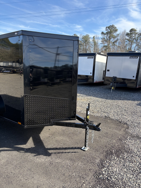 New 2026 Spartan 5X8 Pro-Series Enclosed Trailer, Side Door Barlock, Blackout Polycor, Stabledeck