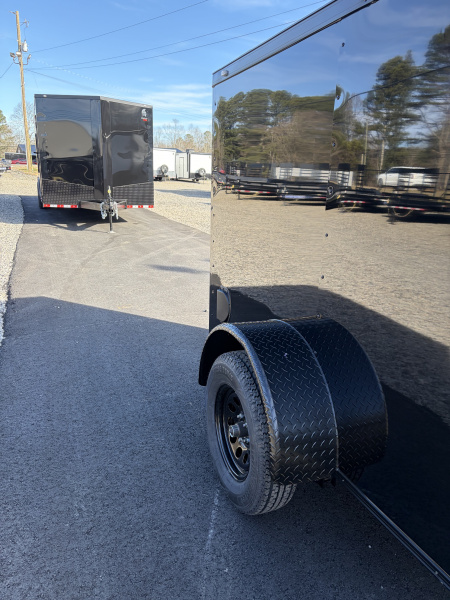 New 2026 Spartan 5X8 Pro-Series Enclosed Trailer, Side Door Barlock, Blackout Polycor, Stabledeck