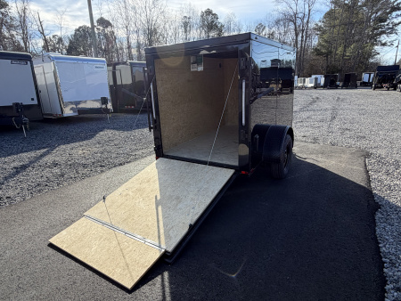 New 2026 Spartan 5X8 Pro-Series Enclosed Trailer, Side Door Barlock, Blackout Polycor, Stabledeck