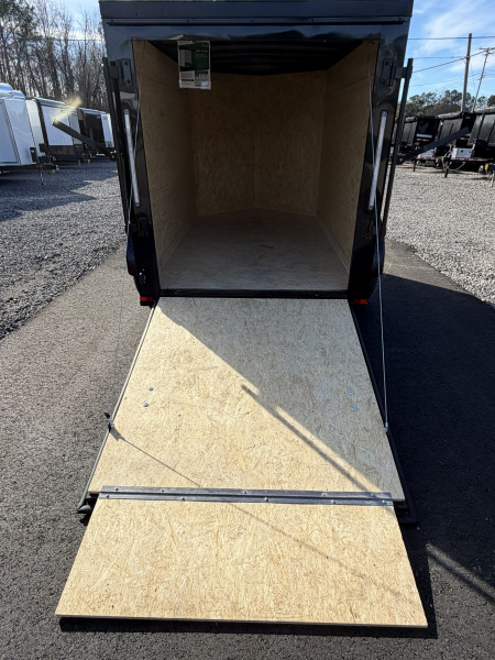 New 2026 Spartan 5X8 Pro-Series Enclosed Trailer, Side Door Barlock, Blackout Polycor, Stabledeck