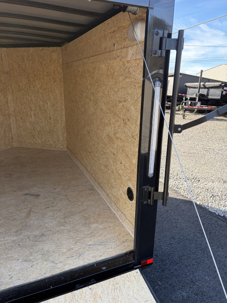 New 2026 Spartan 5X8 Pro-Series Enclosed Trailer, Side Door Barlock, Blackout Polycor, Stabledeck