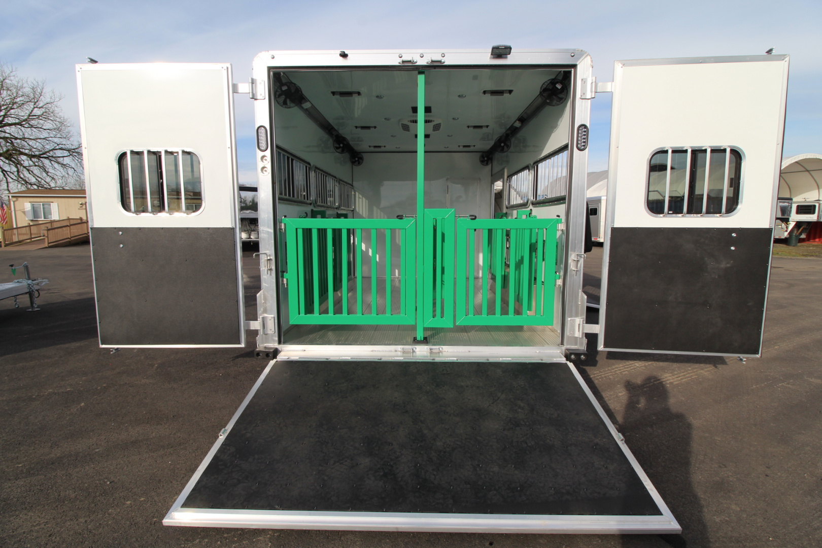 New 2026 Frontier Low Pro 8 x 16 FULLY LOADED 6 Pen Stock Trailer