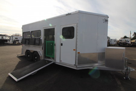 New 2026 Frontier Low Pro 8 x 16 FULLY LOADED 6 Pen Stock Trailer