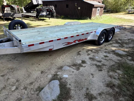 New 2026 7x22 14000lb gvwr aluminum equipment trailer with - Wolverine