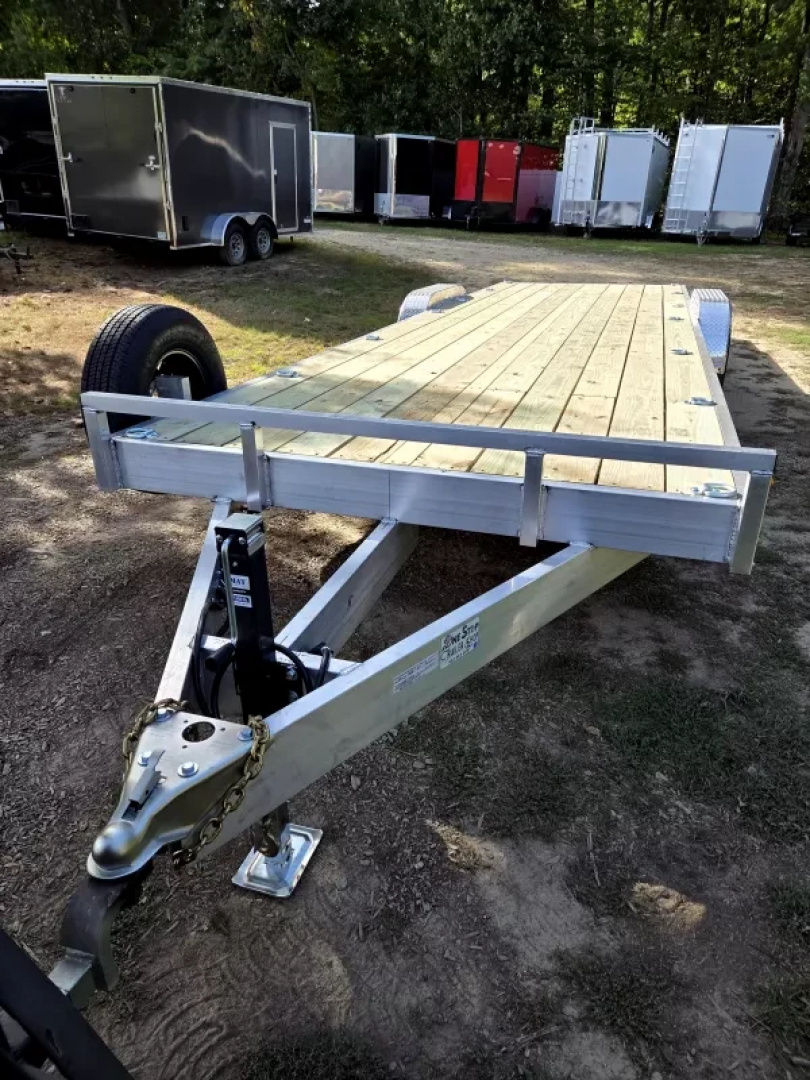 New 2026 7x26 14,000lb gvwr flatbed utility equipment trailer aluminum - Wolverine