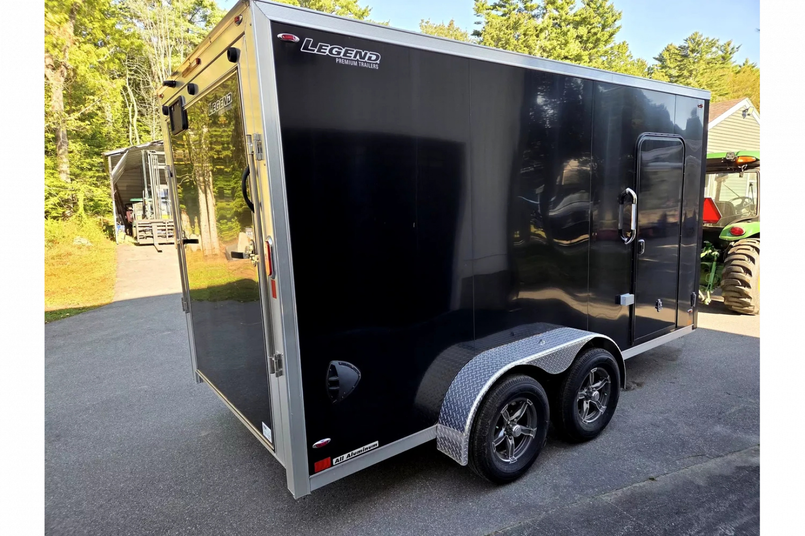 New 2024 7x14 extra height aluminum enclosed cargo trailer sxs atv or motorcycle - Legend Trailers
