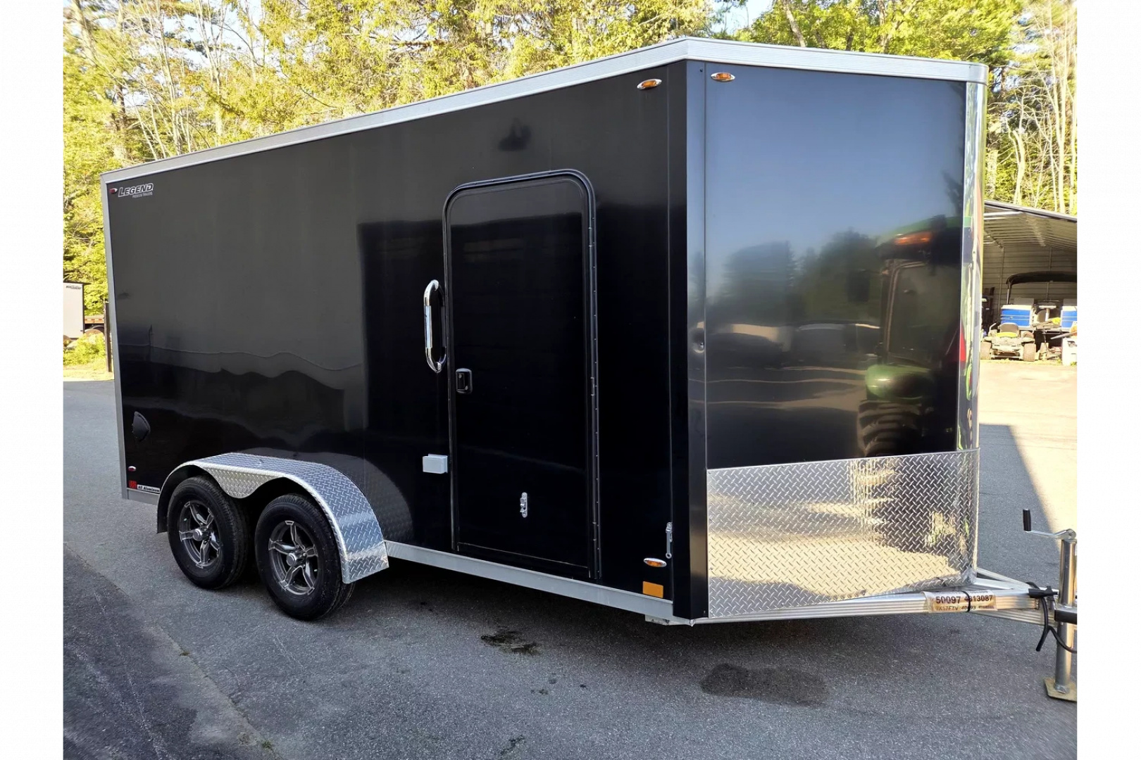New 2024 7x14 extra height aluminum enclosed cargo trailer sxs atv or motorcycle - Legend Trailers