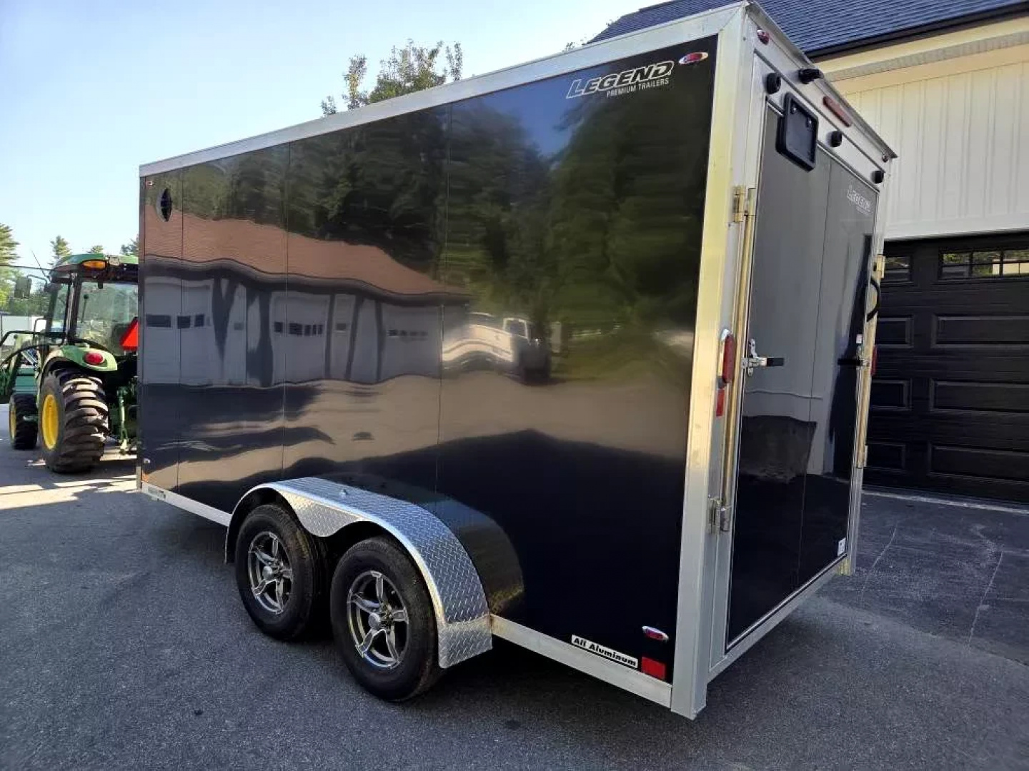 New 2024 7x14 extra height aluminum enclosed cargo trailer sxs atv or motorcycle - Legend Trailers