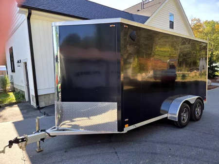 New 2024 7x14 extra height aluminum enclosed cargo trailer sxs atv or motorcycle - Legend Trailers