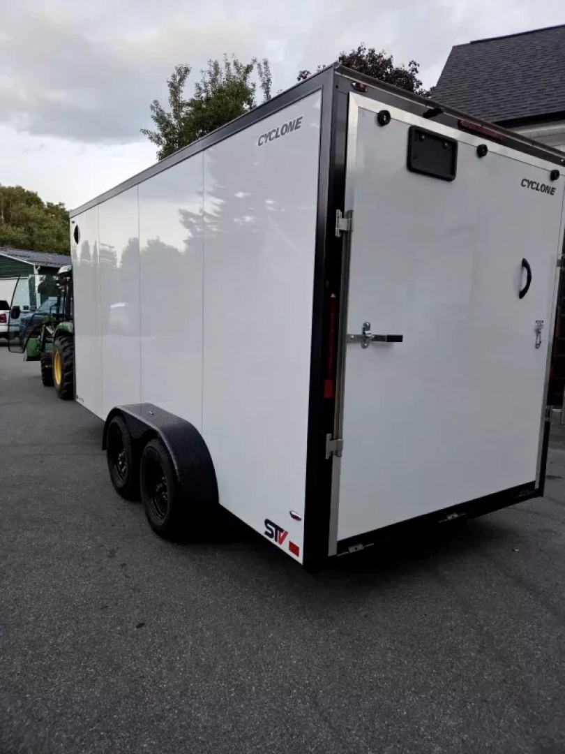 New 2026 7x16 extra height cargo trailer with black out package and torsion axles - Legend Trailers