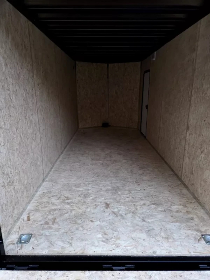 New 2026 7x16 extra height cargo trailer with black out package and torsion axles - Legend Trailers