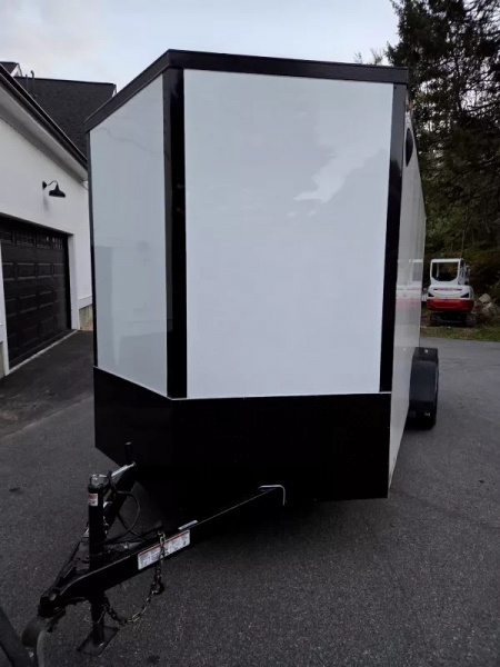 New 2026 7x16 extra height cargo trailer with black out package and torsion axles - Legend Trailers