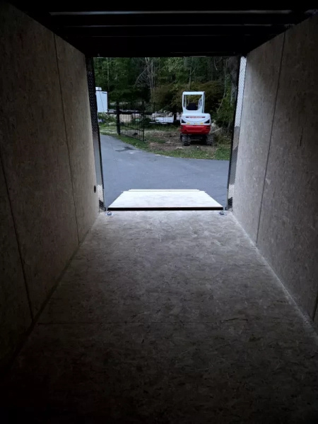 New 2026 7x16 extra height cargo trailer with black out package and torsion axles - Legend Trailers