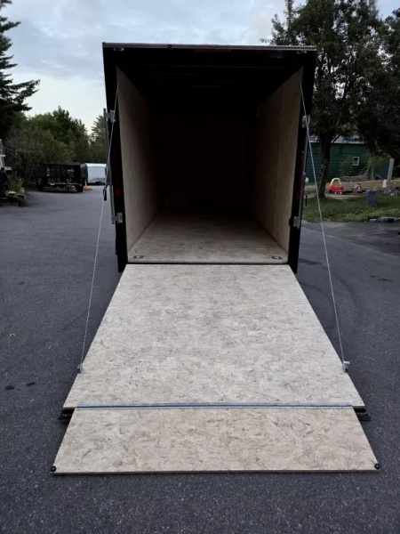 New 2026 7x16 extra height cargo trailer with black out package and torsion axles - Legend Trailers