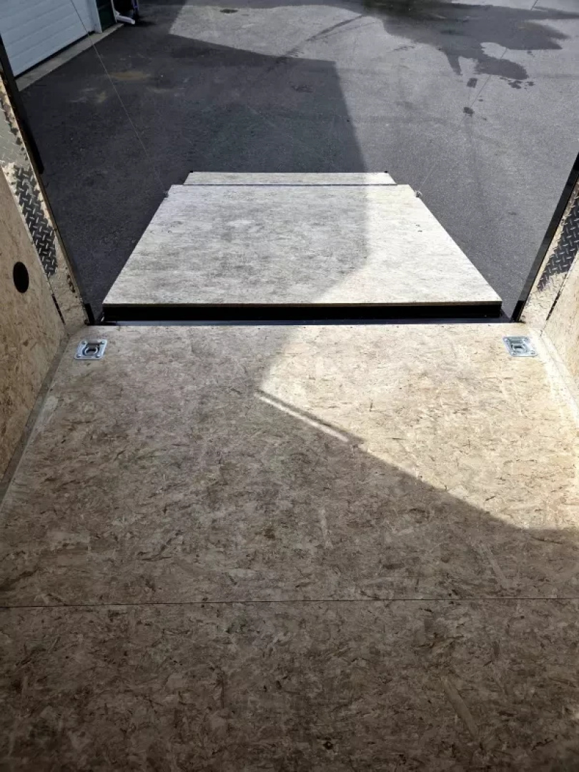 New 2026 7x16 extra height cargo trailer torsion axles with black out trim package and extra height - Legend Trailers