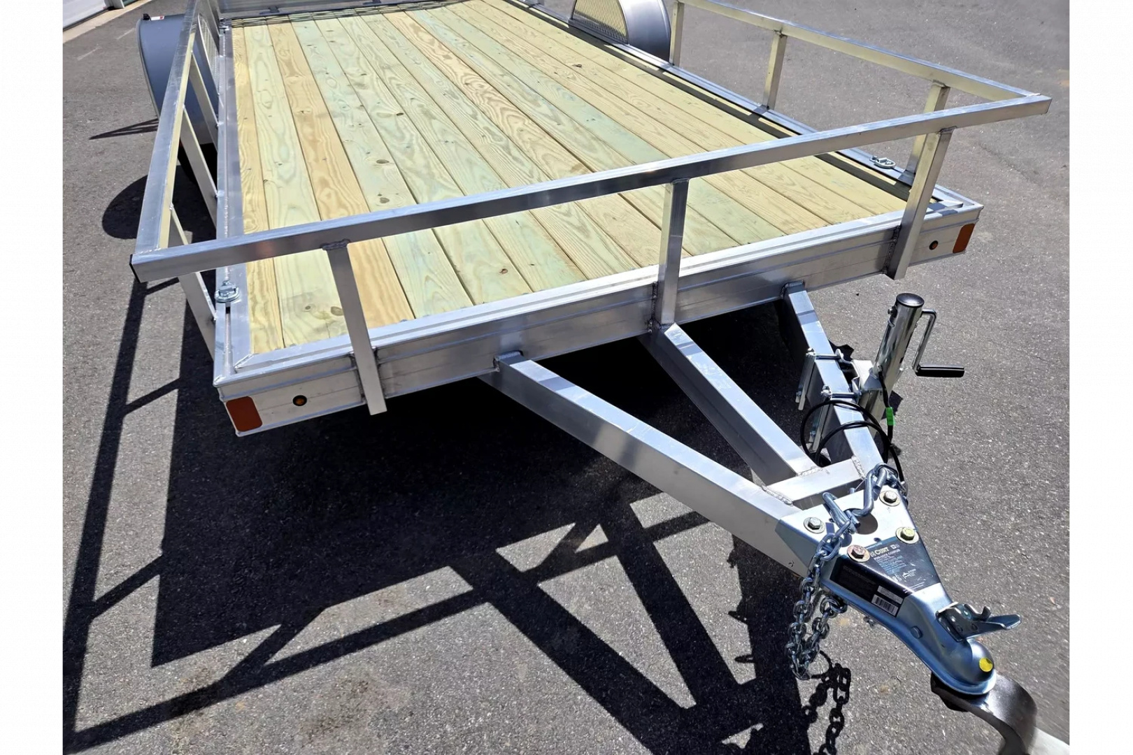 New 2025 6.5x14 aluminum utility trailer with aluminum wheels - Nitro