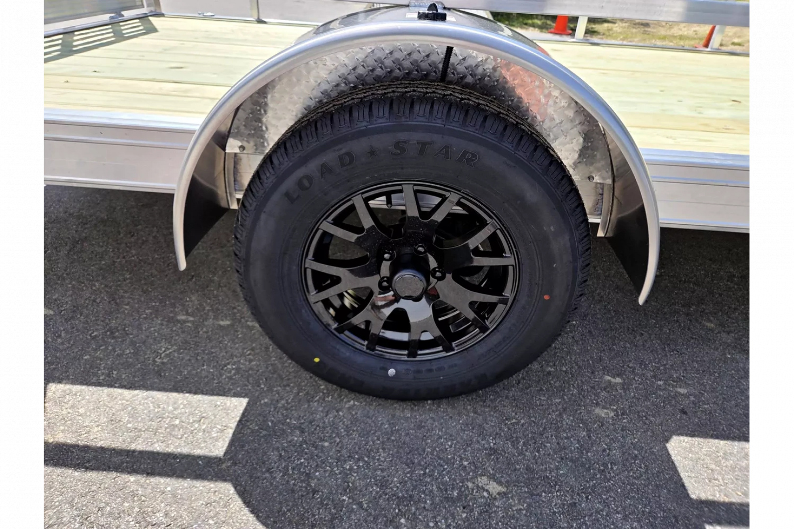 New 2025 6.5x14 aluminum utility trailer with aluminum wheels - Nitro