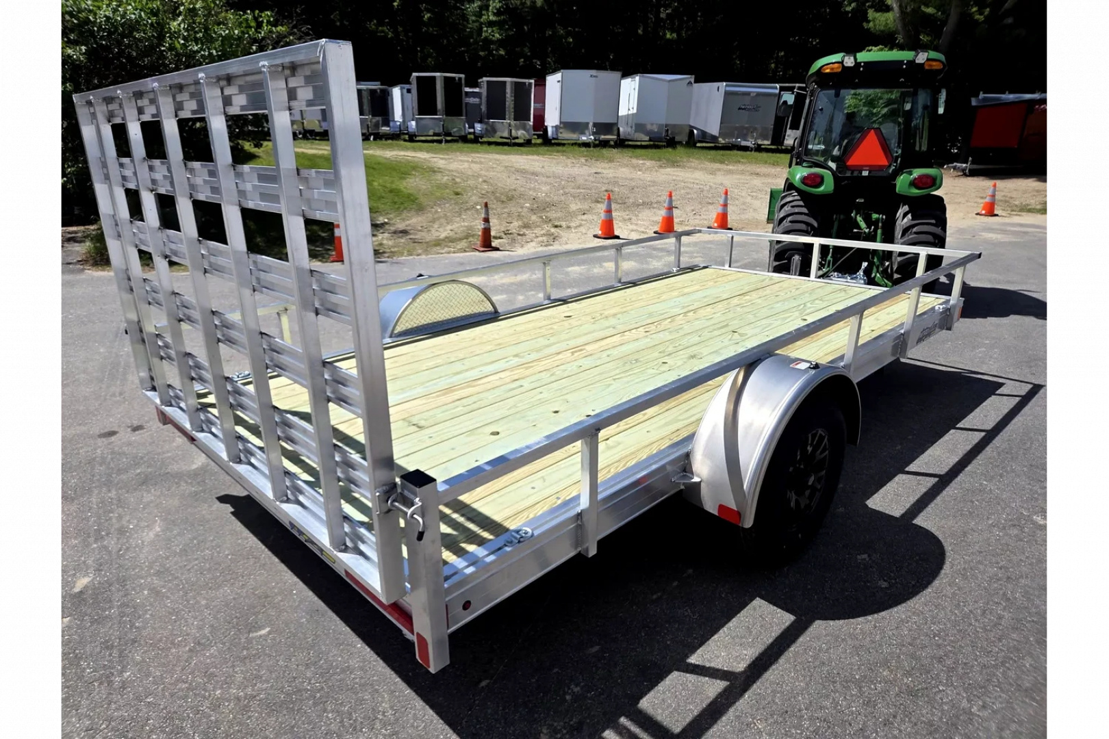 New 2025 6.5x14 aluminum utility trailer with aluminum wheels - Nitro